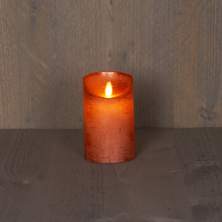 Anna Collection - LED candles - 3x pcs - copper - 10, 12,5 and 15 cm