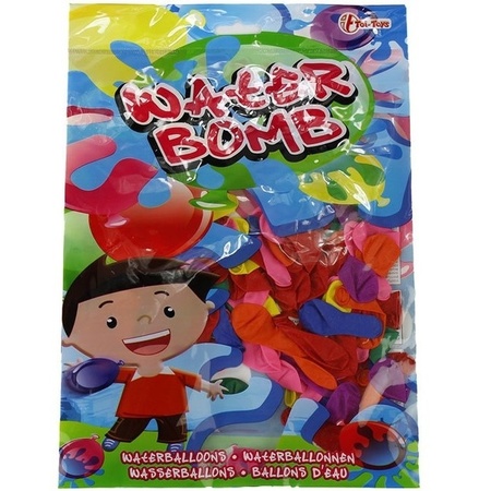 200x Coloured water balloons toys