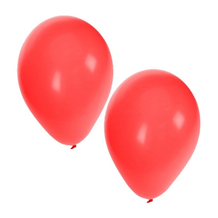 50x balloons gold and red