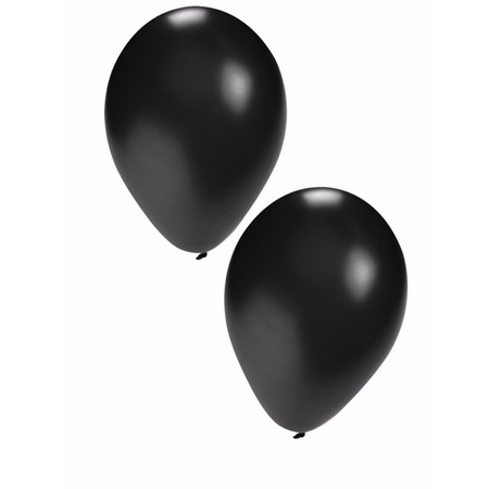 Zwarte ballonnetjes 50 stuks