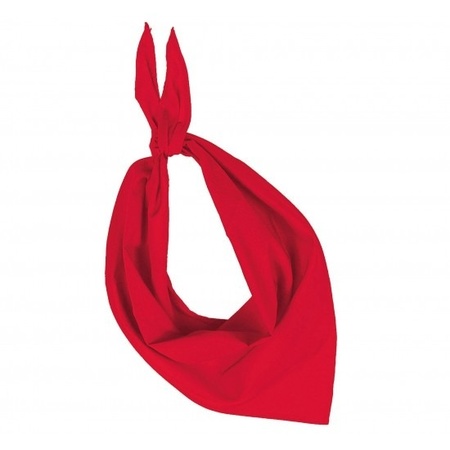 5x Zakdoek bandana rood