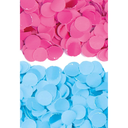 600 gram fuchsia roze en blauwe papier snippers confetti mix set feest versiering