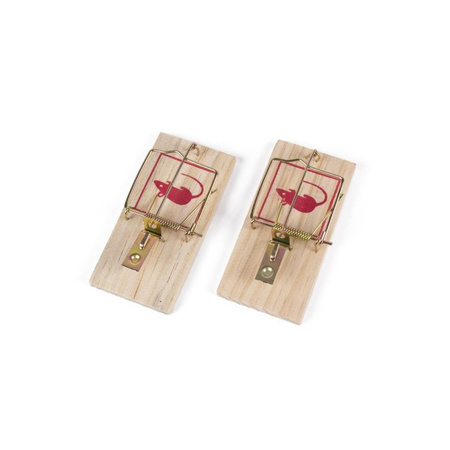 13x Mousetraps made from wood and metal 