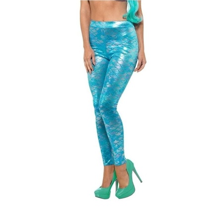 Mermaid leggings blue for ladies