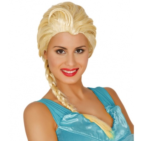 Elsa prinsessen pruik