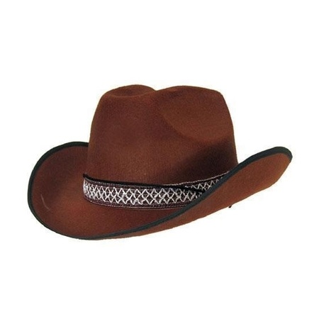 Cowboy hat brown adults