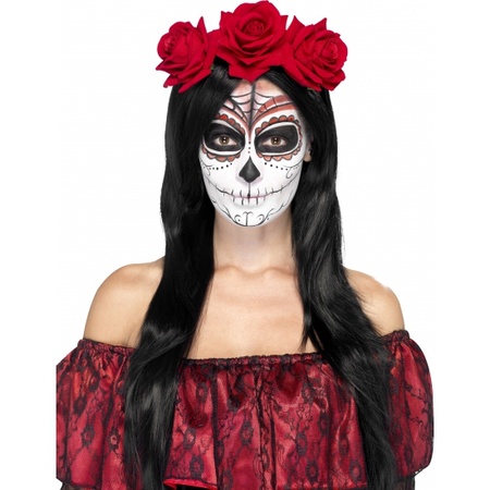 Day of the Dead sugar skull dress up set with headband - Halloween/Carnival accessoires