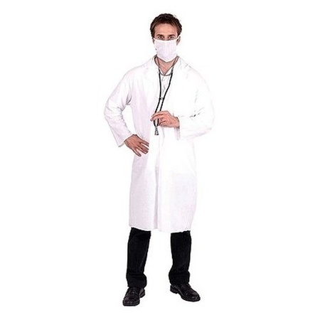 Doctors coat including mouth cap and stethoscope size L