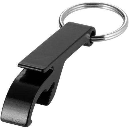 Bottle opener keychains black 6 cm