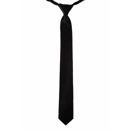 Verkleed Gangster stropdas zwart