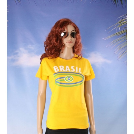 Braziliaanse supporter t-shirt voor dames