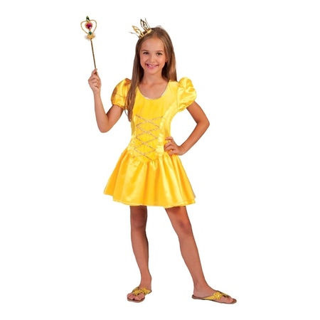 Yellow prinsessdress voor girls