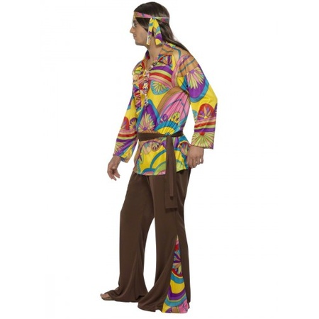 Verkleedkleding Gekleurd hippie pak voor heren