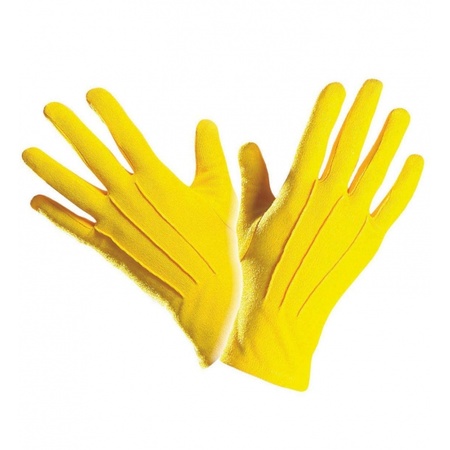 Verkleed Gele handschoenen