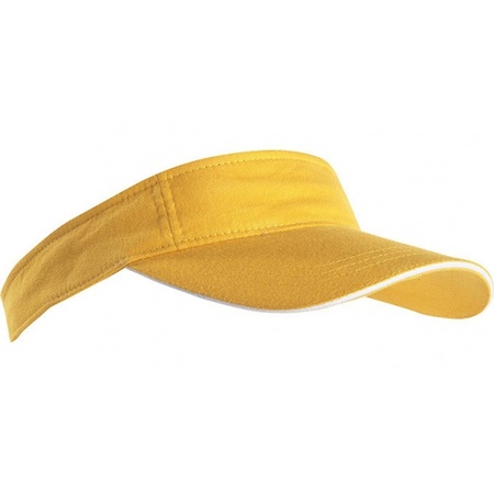 Yellow sun visor