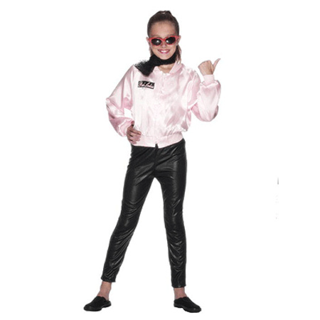Verkleedkleding Grease Pink Lady jasje voor meisjes