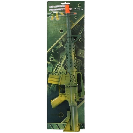 Green automatic toy gun 46 cm for boys