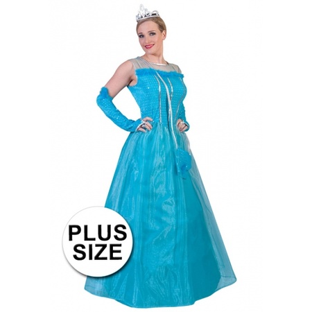 Big sized blue princess dress for adults