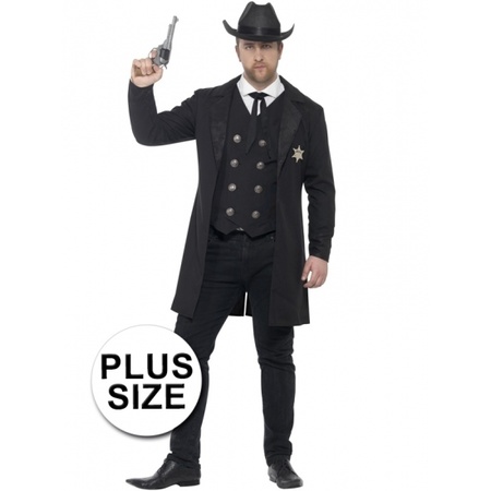 Big size sheriff costume for men