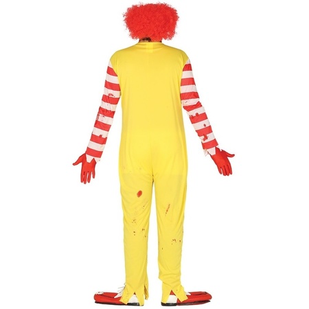 Halloween horror clown Ronald verkleed kostuum voor heren