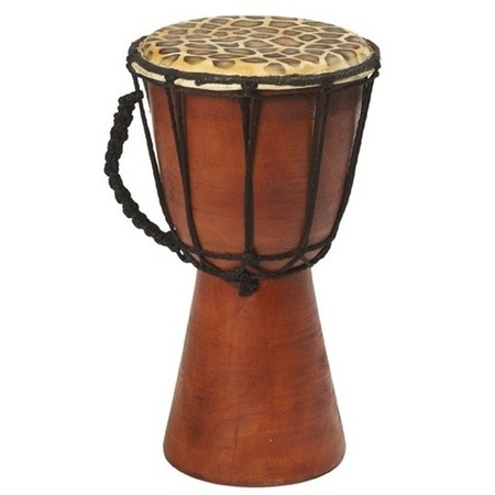 Handgemaakte drum/trommel met giraffeprint 25 cm