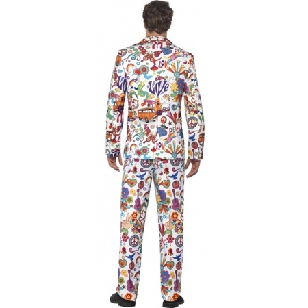 Hippie print suit for men