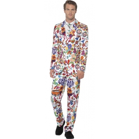 Hippie print suit for men