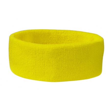 Gele hoofd zweetbanden