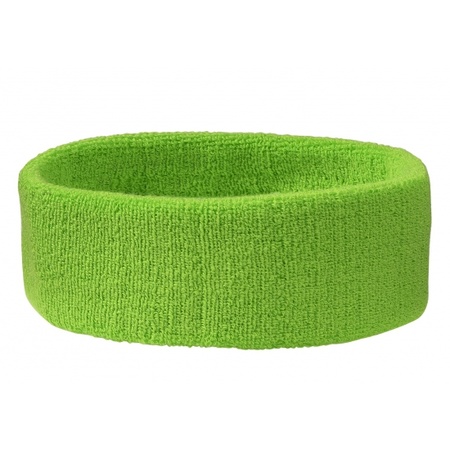 Lime groene hoofd zweetbanden