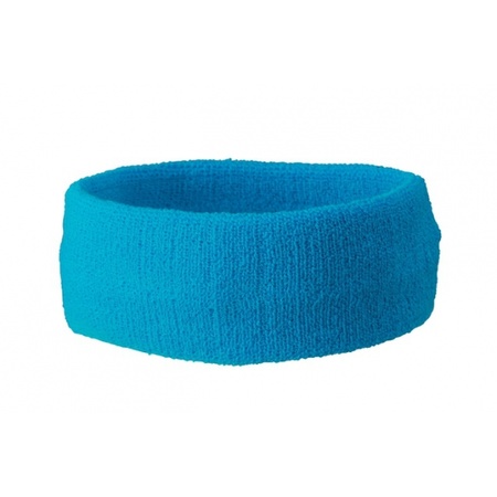 Turquoise gekleurde hoofd zweetbanden
