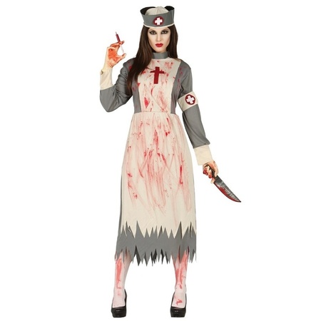 Horror verpleegster/zuster verkleed kostuum voor dames