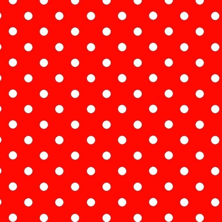 Inpakpapier/cadeaupapier rood met stip 200 x 70 cm op rol