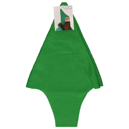 Gnome/dwarf hat - green - for adults