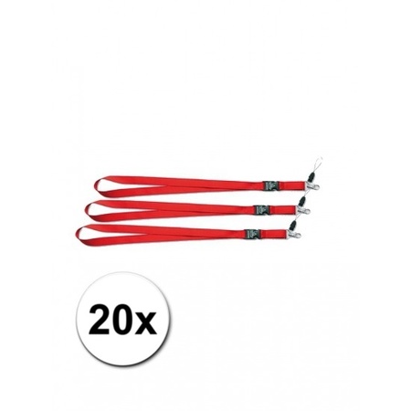 Keycords red 20 pieces