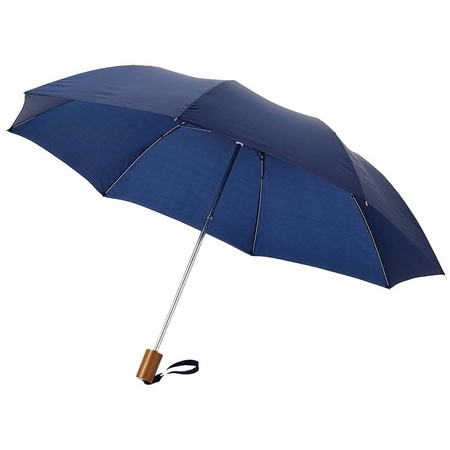 Budget paraplu donkerblauw 56 cm