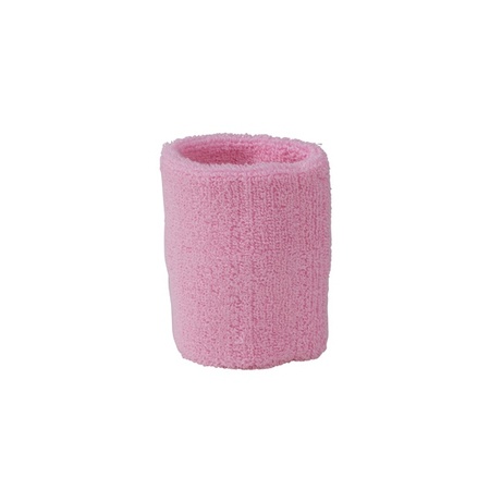 Pink sweat wristbands 2 pieces