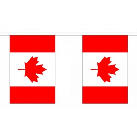 Country flags deco set - Canada - Flag 90 x 150 cm and guirlande 9 meters