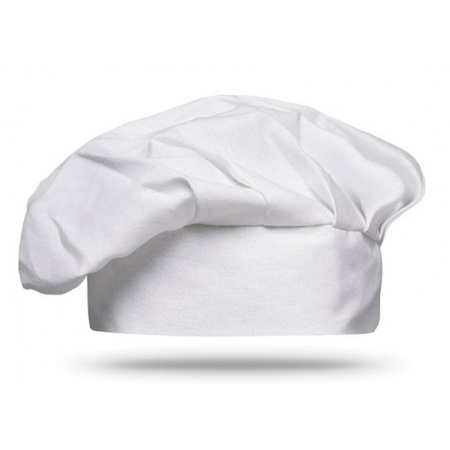 Basic set white chefs hat and apron for children