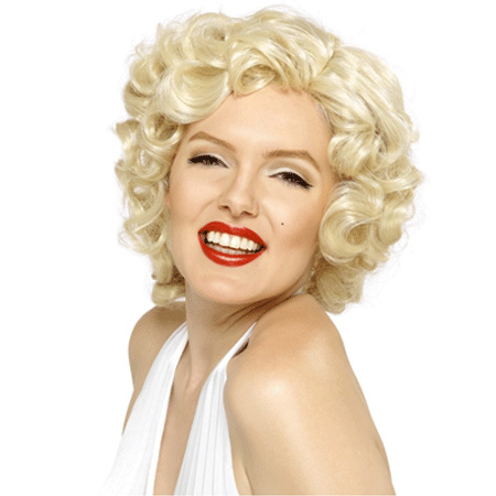 Verkleed Marilyn Monroe krullen pruik