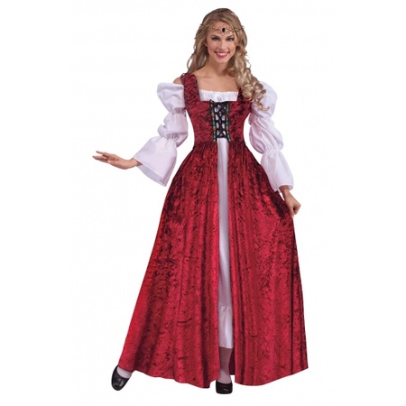 schuifelen Verbeteren geloof Middeleeuwse prinses jurk blauw in de Carnavalskostuum winkel.