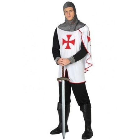 Medieval crusade knight costume dressed for men