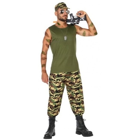 Soldier/militair costume for men