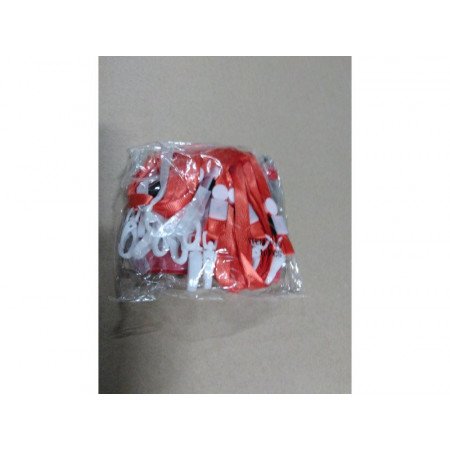 Multipack van 10x Badgehouder met rood keycord