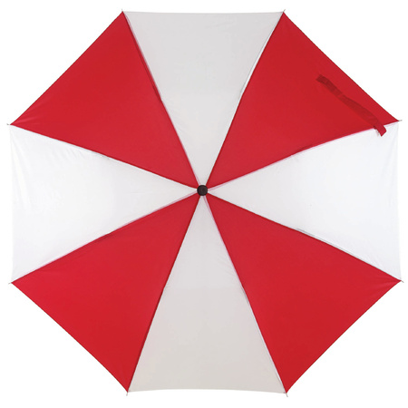 Opvouwbare paraplu rood / wit 85 cm
