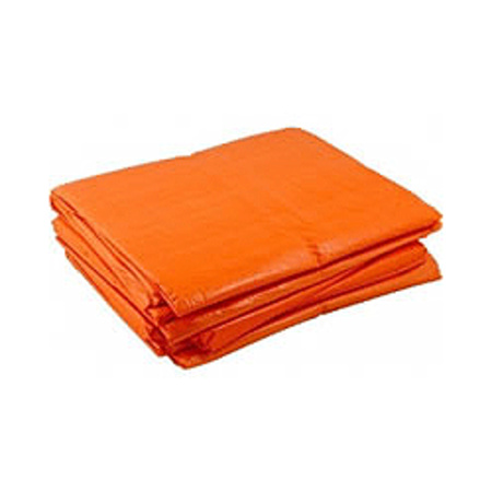 Orange tarps 4 x 6 meters with 24x elastic hook cords
