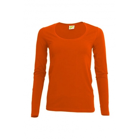 Orange longsleeve womens shirt