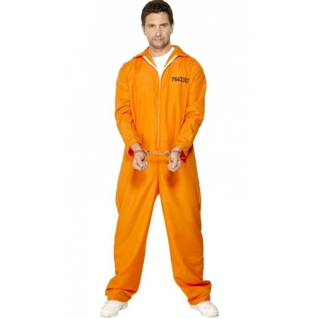 Verkleedkleding Oranje gevangenen kostuum