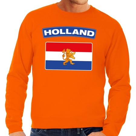 Orange Holland flag sweater for men