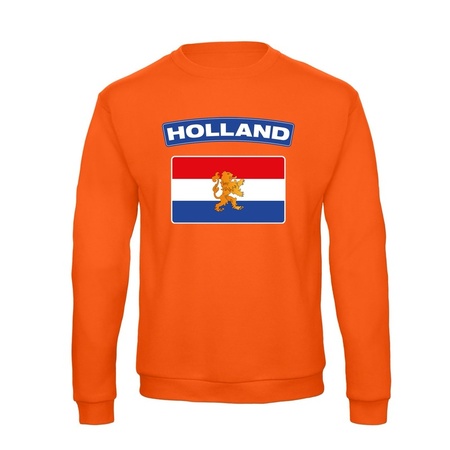 Orange Holland flag sweater for men