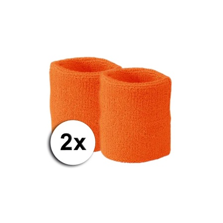 Oranje polsbandjes 2 x